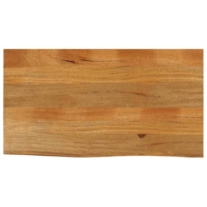 VidaXL Dessus de table à bord vivant 100x60x2,5cm bois massif manguier 370550