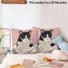 2pcs Vintage Reading Black Cat Throw Pillow Covers Cute Book Lover Cat Cushion Cases for Sofa Bedroom Living Room Decor
