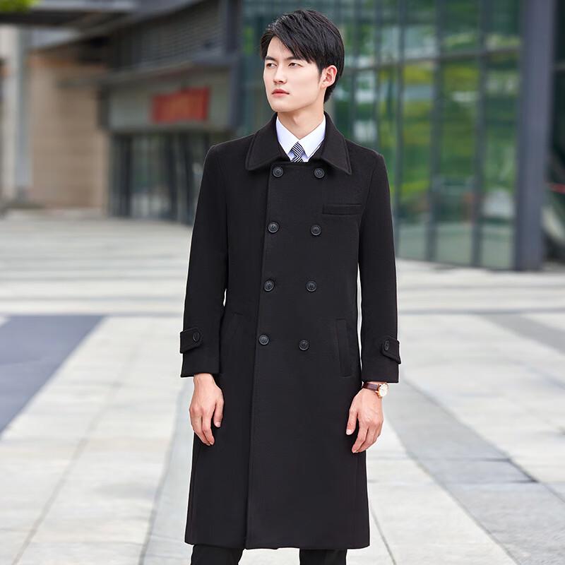 Men's Mid-Length Professional Wool Blend Overcoat