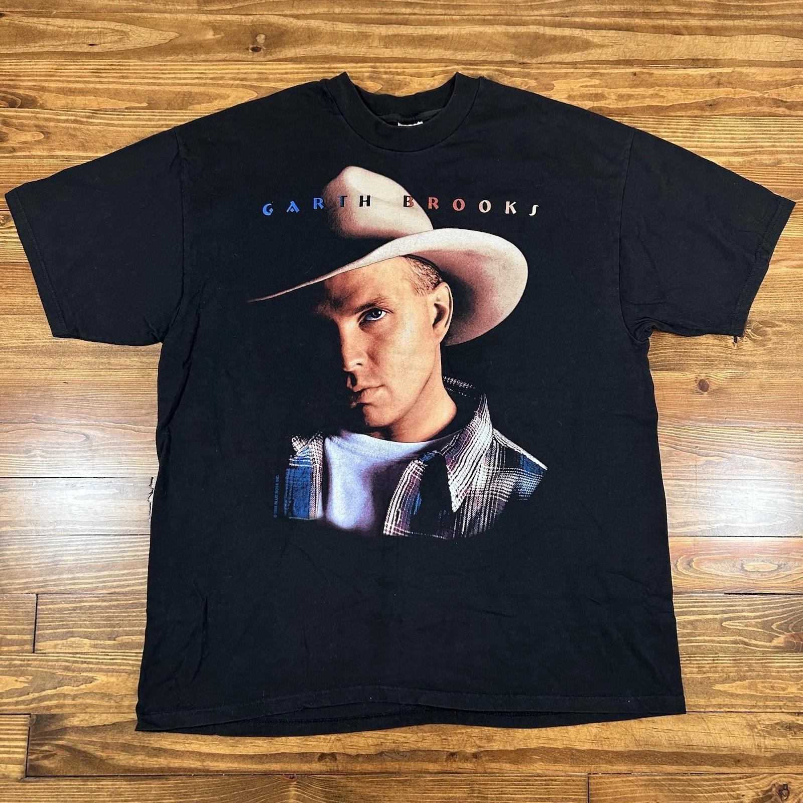 

Vintage 1998 Garth Brooks Fresh Horses Concert T-shirt Hanes Beefy Size XL S