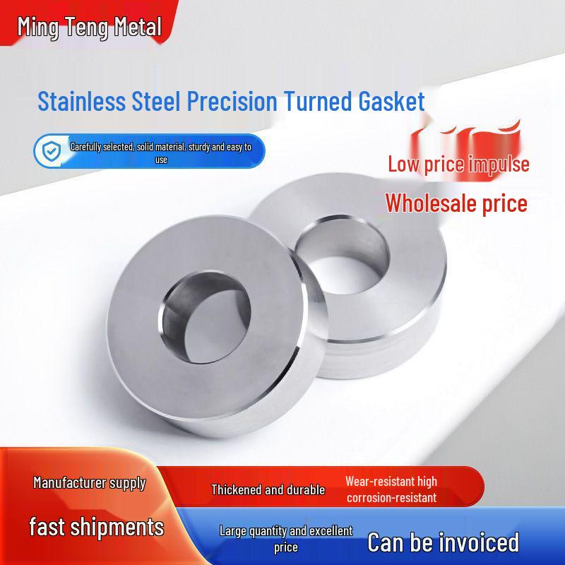 

304 Stainless Steel Heavy-Duty Enlarged Thick Flat Washer Hole 3*Φ10*Thick 2 [5 pcs]