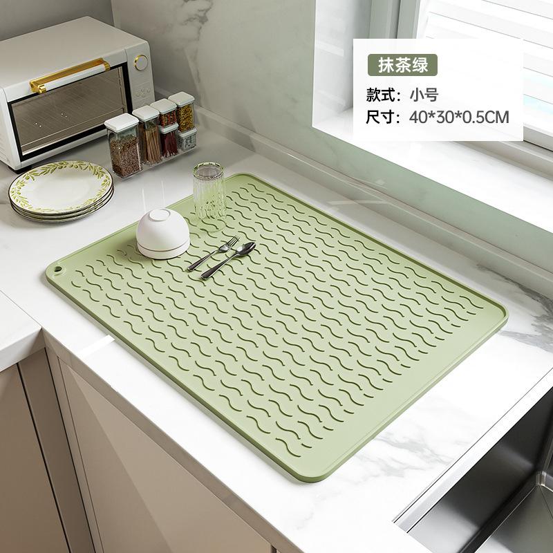 Heat Insulation Pad, Drain Mat, Kitchen Protection, Silicone Pad, Countertop Pad, Cutting Board, Anti-skid Pad, High Temperature Resistant