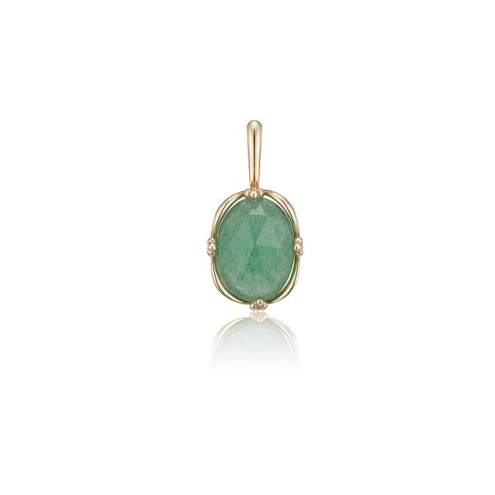 LLOYD Green Aventurine Bijoux Charm 14k Pendant LPP21017G