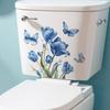 Blauer Blumen-Schmetterling Wandaufkleber Selbstklebend Abnehmbar Schlafzimmer Wohnzimmer Flur Studentenwohnheim Heimdekoration
