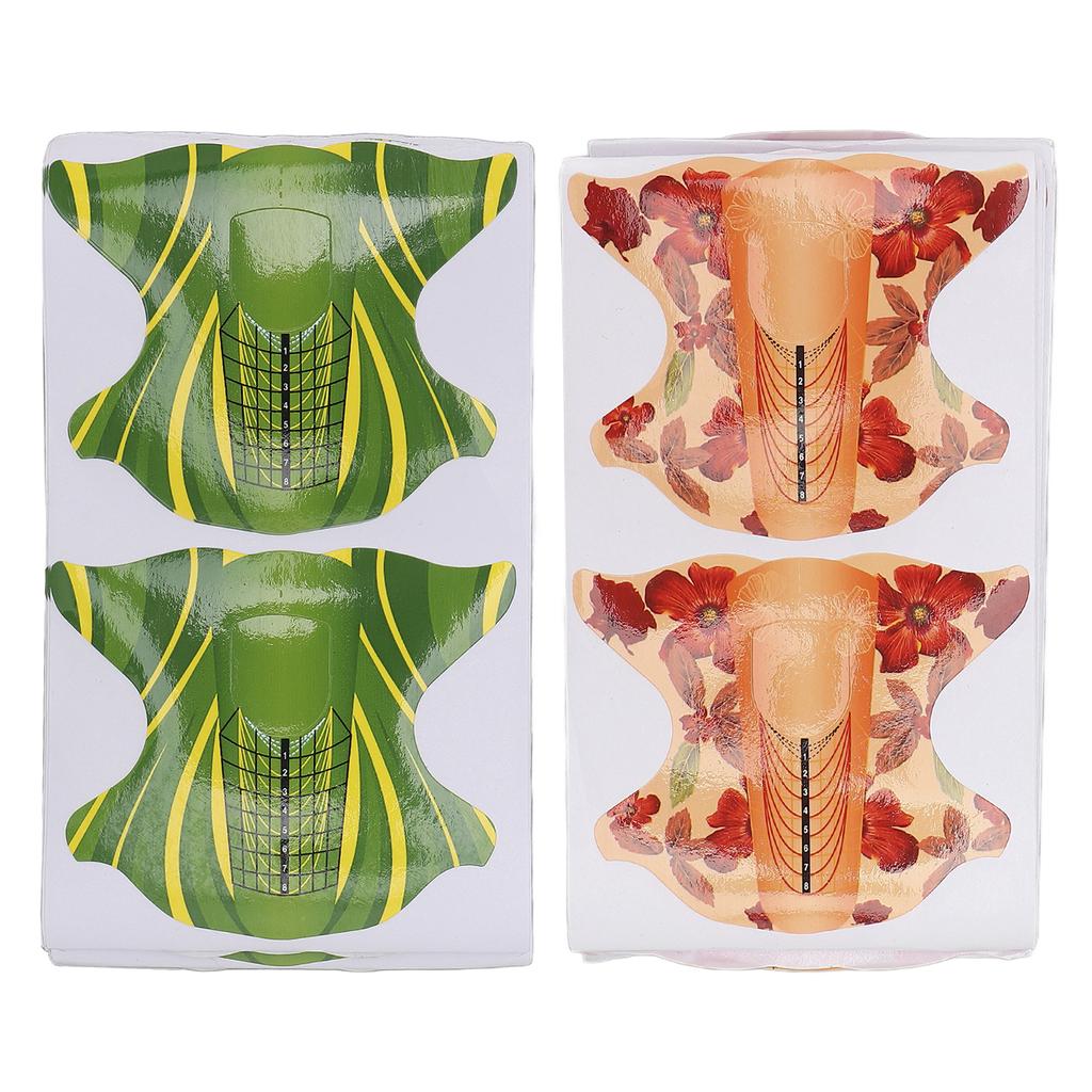 100pcs Nail Form Professional Home Nail Salon Portable Nail Extension Form  Sticker Accessory