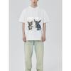 T-Shirt Schwarz I Don't Give A Mouse and Donkey Cartoon-Druck Freizeitkleidung für Männer und Frauen Streetwear Mode Sommer-Outfit