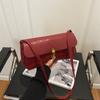 Aesthetic trend niche design autumn new fashion retro solid color simple and versatile single shoulder portable