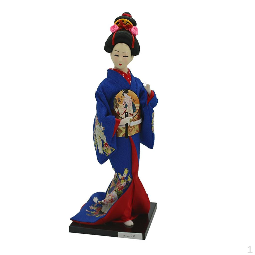 

12 Inch Japanese Folk Crafts Dolls doll Puppet Decoration Geisha D