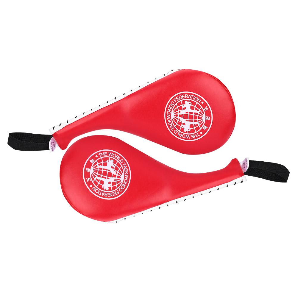 Boxing Taekwondo Karate Kick Punching Training Target Soft PU Sponge Pad Adult Children (Red)