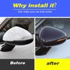 Hivotd Carbon Fiber Rearview Mirror Covers Side Mirror Protector Exterior Decoration Accessories For Kia Optima K5 dl3