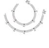 Indian Traditional Ethnic Silver Plated Anklets for Women & Girls | Fancy Foot Jewellery, Painjan Payal, Pair
