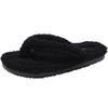 Internet Celebrity Explosion Super Fire Toe Thick Bottom Fluffy Flip-flops Women's 2025 New Autumn and Winter Wear Light Cotton Slippers