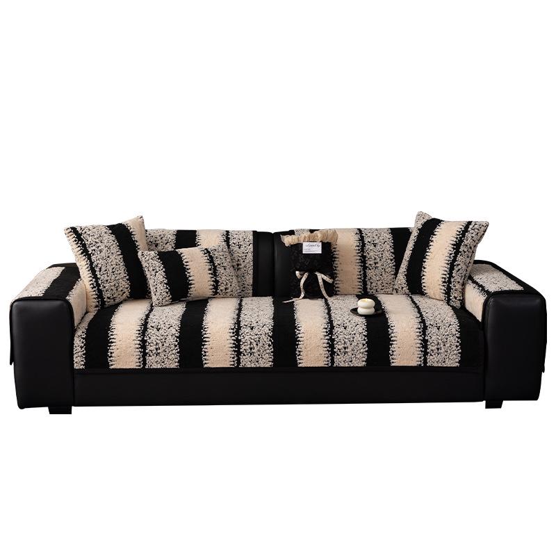 Verdickter Plüsch-Leder-Sofabezug - Rutschfest, Kratzfest für Katzen, Herbst/Winter 2025