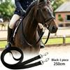 Horse Neck Stretcher Strap Set for Horse Schooling, Nylon Webbing with Metal Snap Clips, 250 cm Clip On Design for Neck Stretch Guidance, 2 Piece Set