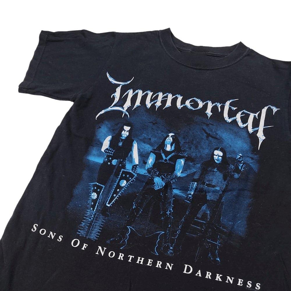Винтажная футболка группы Immortal Sons of Northern Darkness Черная футболка S-5XL Унисекс футболка XL