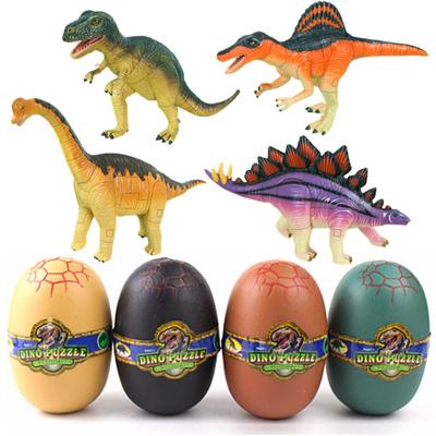 Heizi 4D Puzzle Zaurus DX Dinosaurier-Ei 4er Set Jurassic Ausgrabungs-Ei 3D Puzzle Zusammenbaufigur Spielzeug Insgesamt 24 Arten (Typ D.)