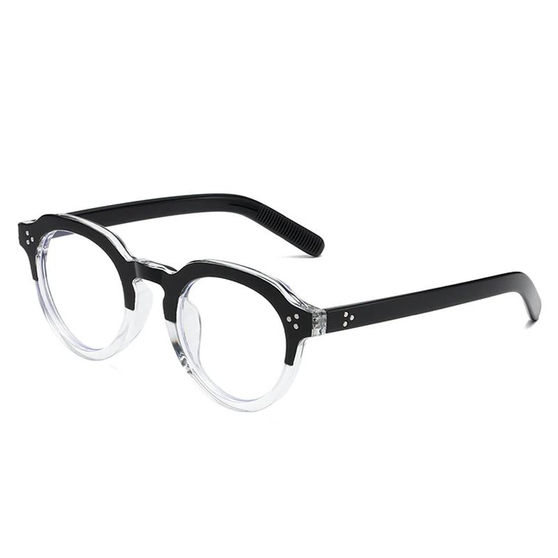 Oval Sunglasses Women Fashion Clear Black Orange Shades Retro Rivets Men Punk Trending Sun Glasses UV400