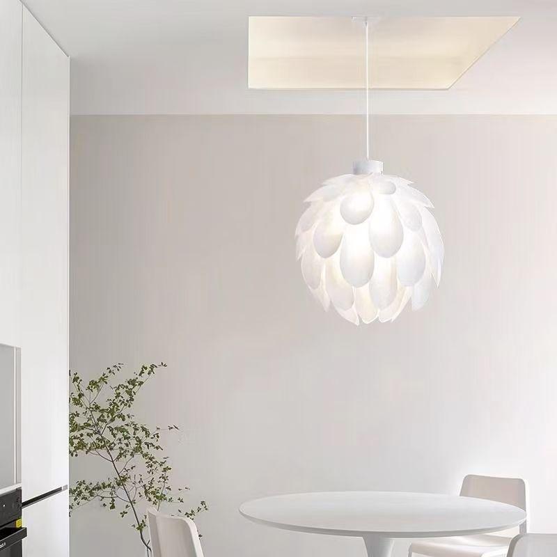 Pinecone Flower Ball Bedroom Living Room Pendant Light Lampshade Minimalist Style PP Petal Restaurant Bar Counter Pendant Light Cover