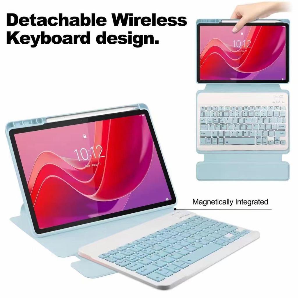 Lenovo Tab M11 Bluetooth Keyboard Leather Case with Pen Slot (Acrylic Shell) for 11-inch Xiaoxin Pad 2025