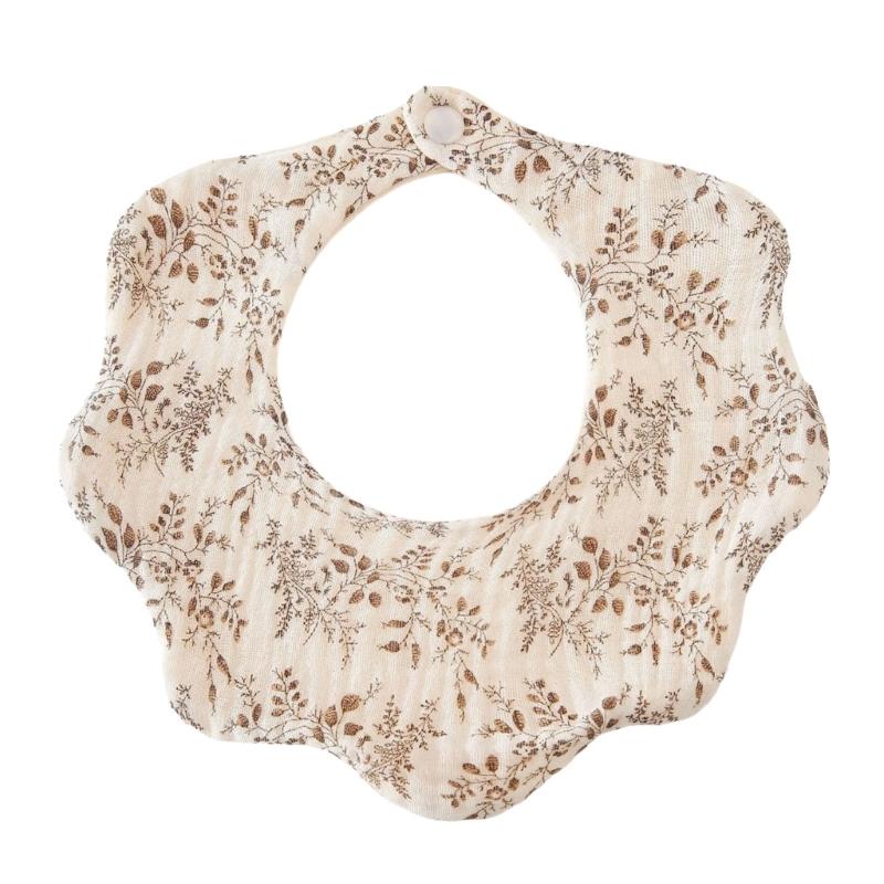 

Soft Baby Bib Absorbent Cotton Bandana Baby Feeding Bib Easy Clean Bib Multiple Pattern Designs for Teething Baby