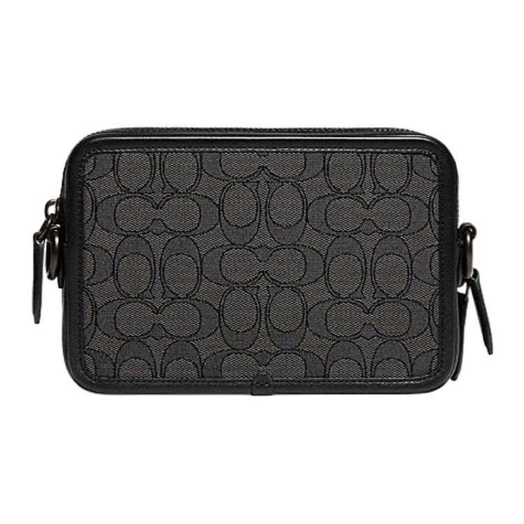 Coach Charter Hybrid Crossbody Bag, Signature Canvas Black Men's Sling Bag, Casual Daily Travel Commute CC069-MI5