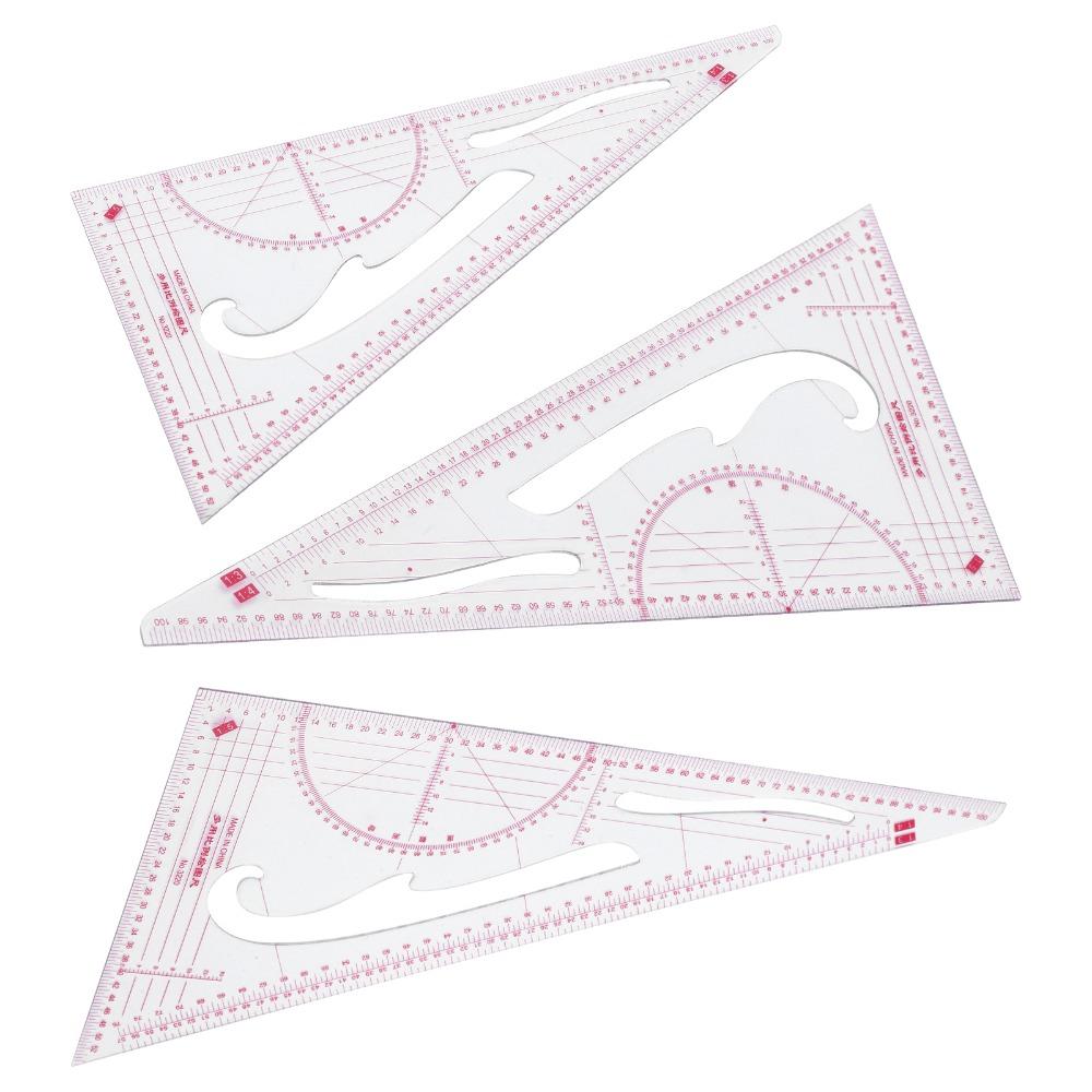 3pcs Flexible Garment Ruler Precise Measurement Scale Multifunctional Ruler  Pattern Making