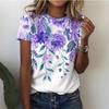 Casual American 3D Printed Short Sleeved T-shirt