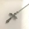 Vintage Crucifix Necklace Aesthetic Gothic Pendant Necklace Chain Rustproof