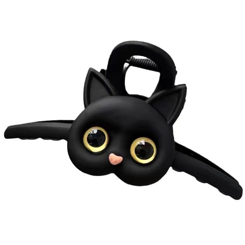 2024 Women's High-End Cute Cat Updo Claw Clip: Large Shark Clip for Thick Hair