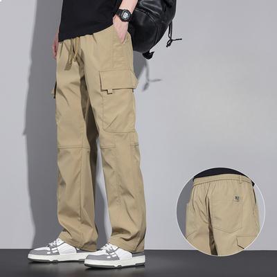 Summer American Loose Straight New Multi-pocket Work Pants Men's Casual Pants