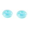 2Pcs Practical Plastic Bread Storage Box Round Airtight Doughnut Holder Reusable with Lid Bagel Storage Box for Home