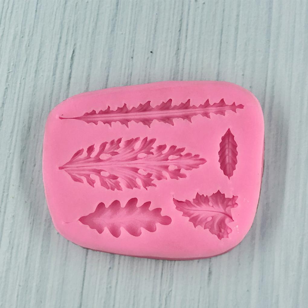 Silicone Mold Tree Leaves Festival Holiday Hotel Dining Cafe Kitchen Jelly Chocolate Cake Muffin Baking Mould Tool