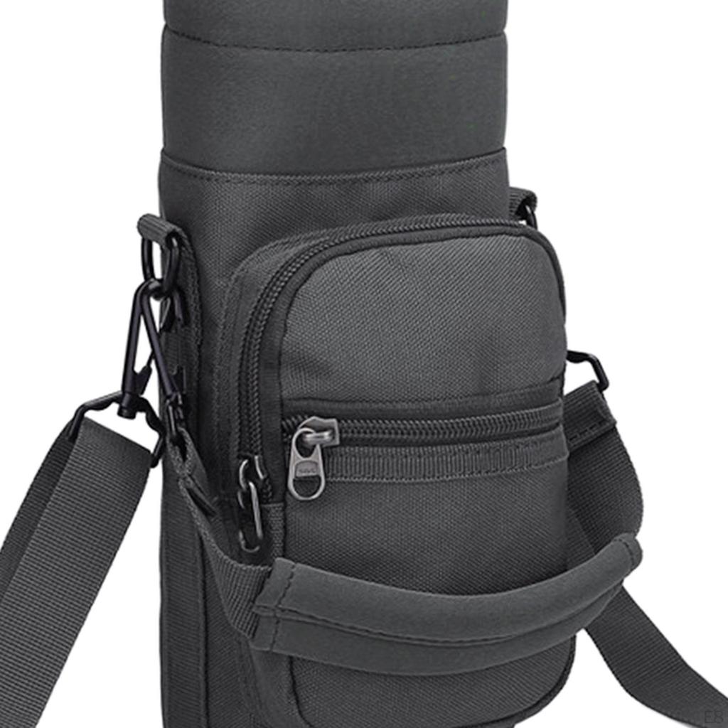 Water Bottle Carrier Bag Cup Cover Crossbody Outdoor Sleeve Holder Pouch