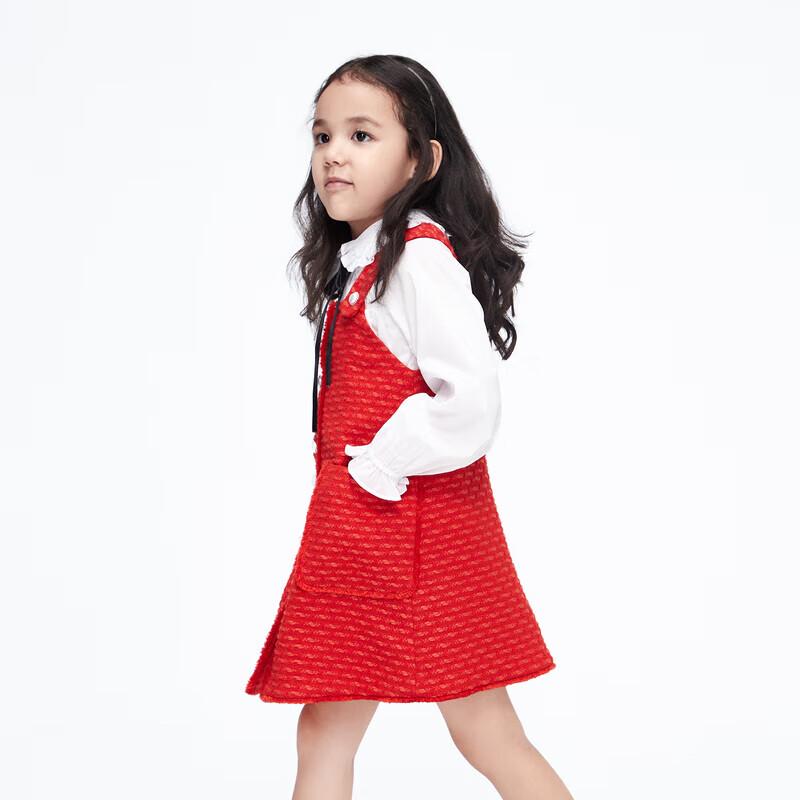 Little MO&Co. Girls  Festive A-Line Vest Dress 110