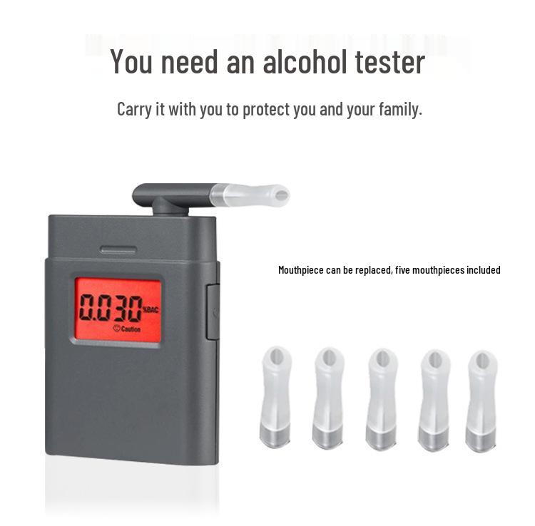 Alcohol Tester AT-838: High-Precision Handheld Device with Three Measurement Units for Drunk Driving Detection.
