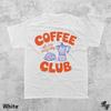 Kaffee Club Vintage Grafik T-Shirt, Retro Kaffee Liebhaber Tee