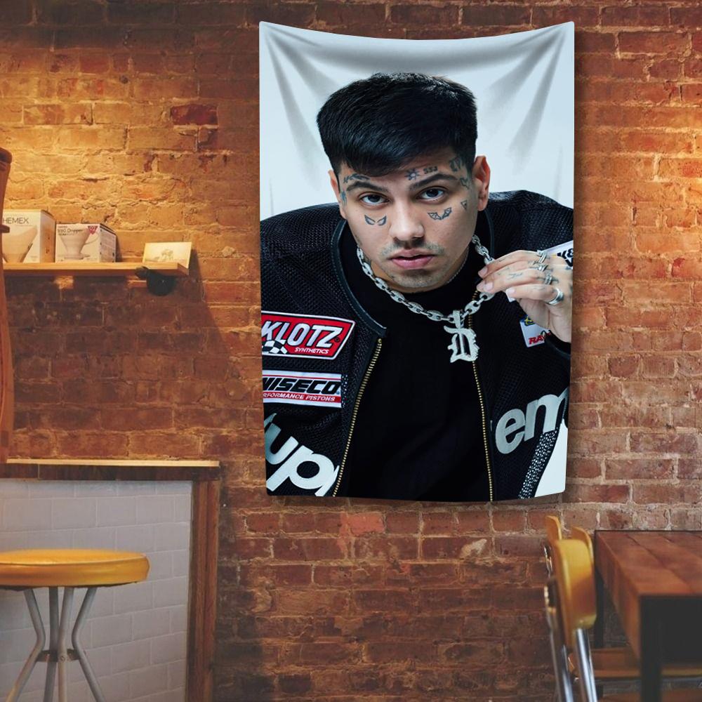 Rapper Duki Tapestry Rap Singer Poster Digital Prints Flag Home And Garden Decor Wall Hanging Bedroom Background Concert Banner