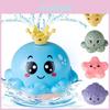 Toy Bath With Baby 4 Water Spray Modeslight Up Octopus Tub Toysautorotating Toddlers Bathtub Toys With Ocean Animalsfountain Sprinkler Etc