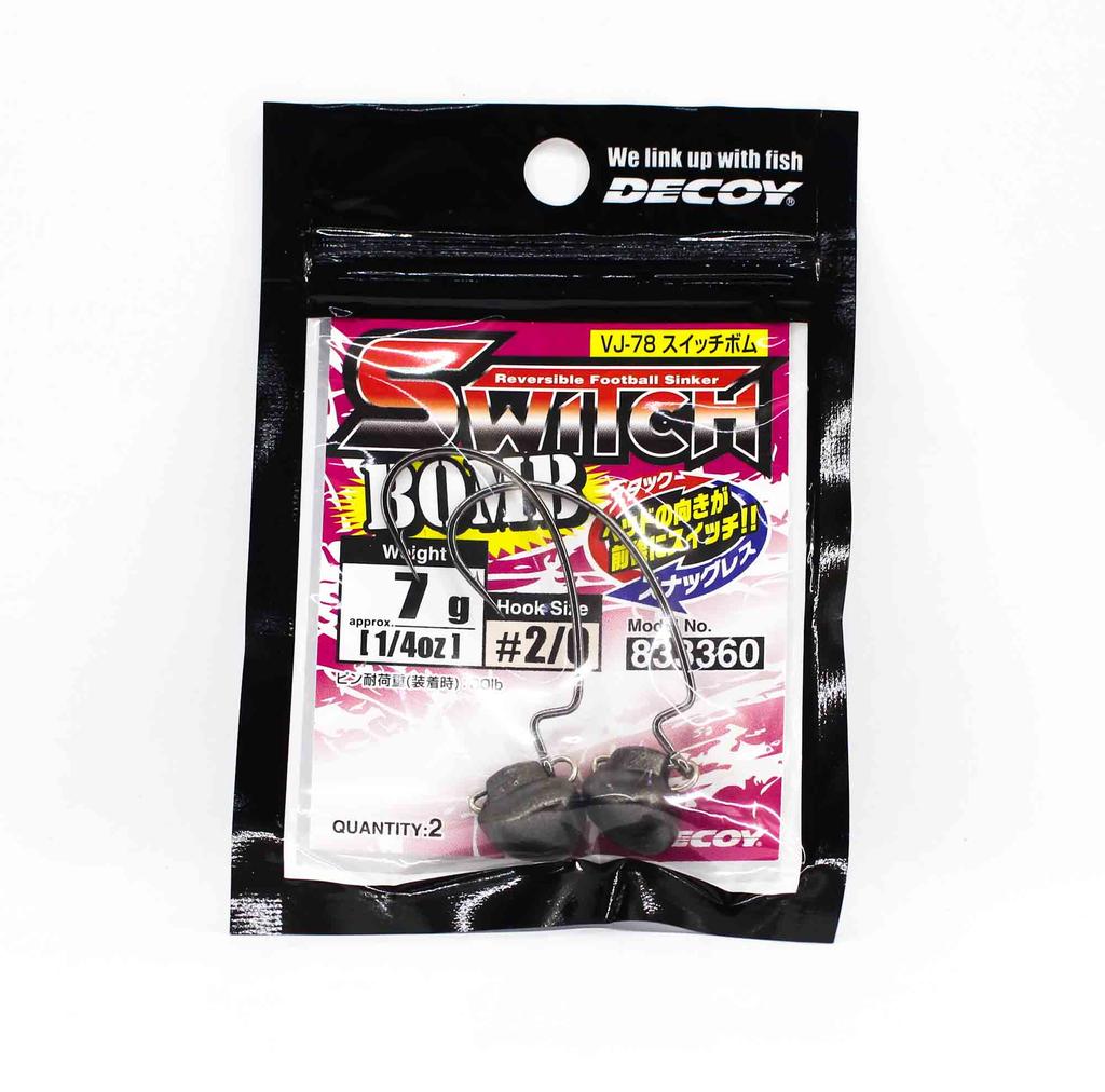 Decoy VJ-78 Jig Head Switch Bomb Size 2/0 , 7 Grams (3360)
