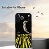 Custodia per Telefono Sportiva Basket Victor Wembanyama Per iPhone 17, 16,15,14,13,12,11 Plus,Pro Max, Altri Cover Morbida Nera