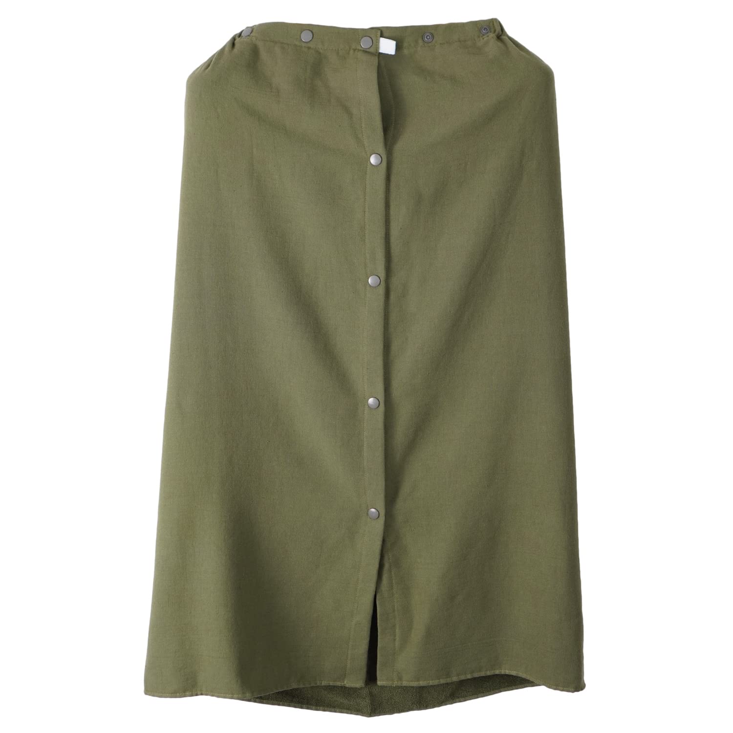 

oruTa Wrap 85см Хлопок Регулируемое Полотенце, Взрослый, Длинный, 3-сторонний, Простой, Влагоотводящий, Быстросохнущий, Марля, 100% (130x85см, Пуговицы, Хаки)