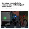 Solar-Powered Anti-Chase Rear Tail Light Waterproof Anti-Collision Warning Lights Wireless LED Strobe Lamp for Car Motorcycle