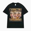 Ballerina Capuchina Rolig Kaffe Meme T-shirts Dam Sommar Pop Vintage Kortärmade T-shirts Estetisk Casual Humor T-shirt
