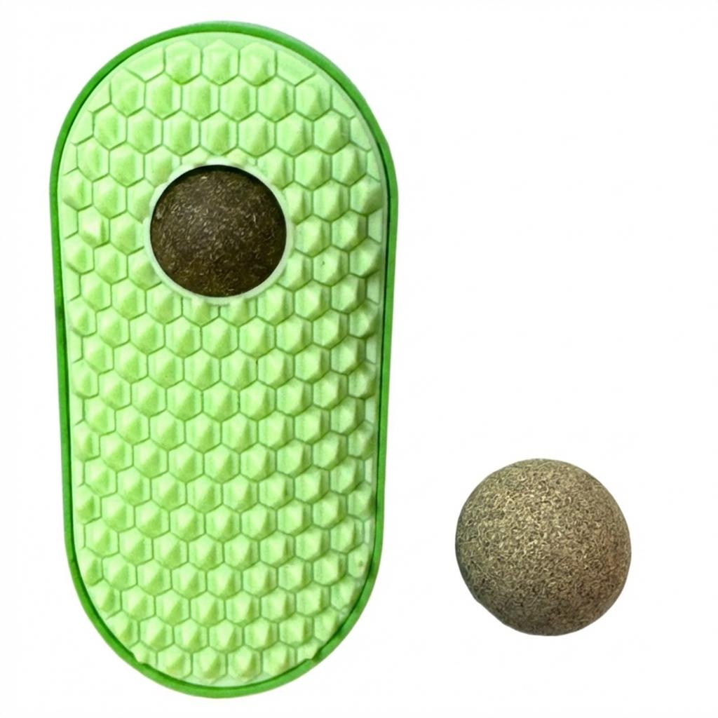 

Pea Shaped Cat Scratching Toy For Cats Self Service Itching Relief Tool With Anti Slip Base And Soft Texture