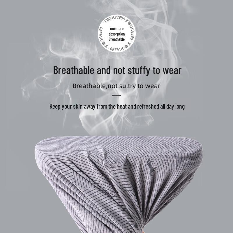 Langsha Men's 7A Antibacterial Cotton Boxer Briefs