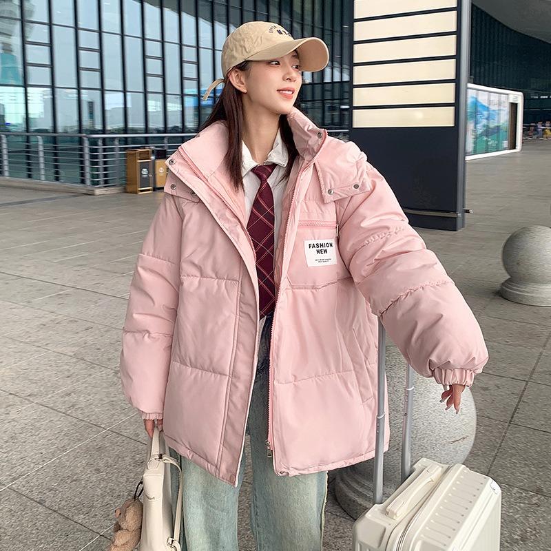 Niche versatile hooded down padded jacket women's padded jacket winter new thin casual padded jacket