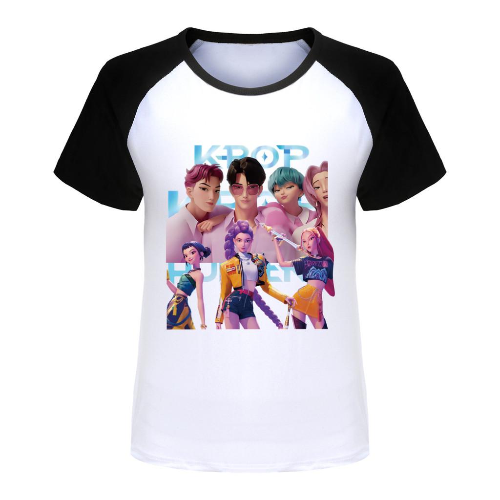 5056 Barn Flickor Sajaboys Rumi Zoey Mira Tryck Raglan Kortärmad T-shirt