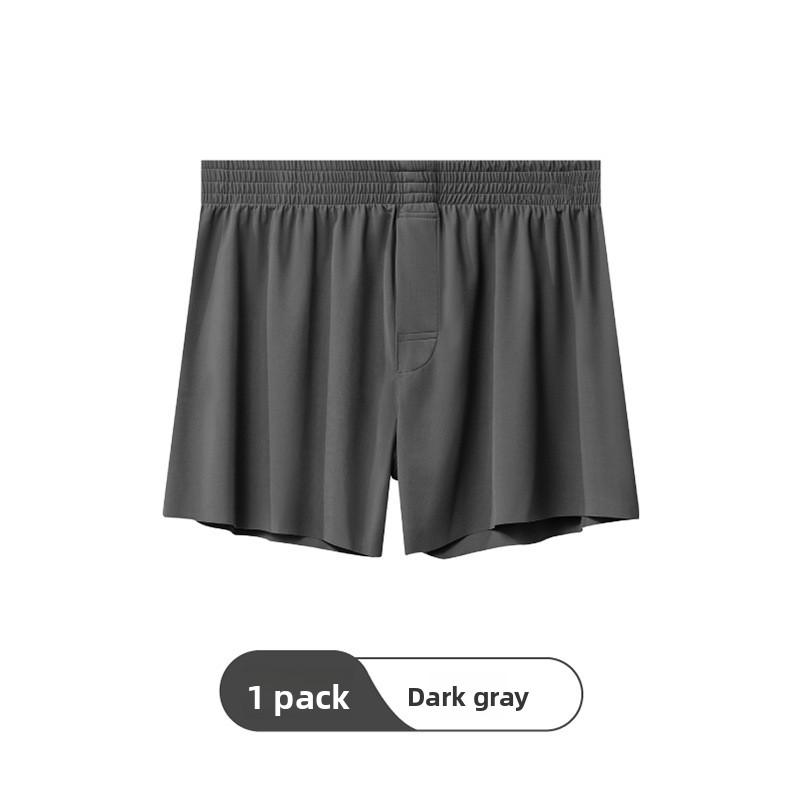 Men's Summer Ultra Thin Ice Silk Loose Breathable No Trace Four Corners Underwear