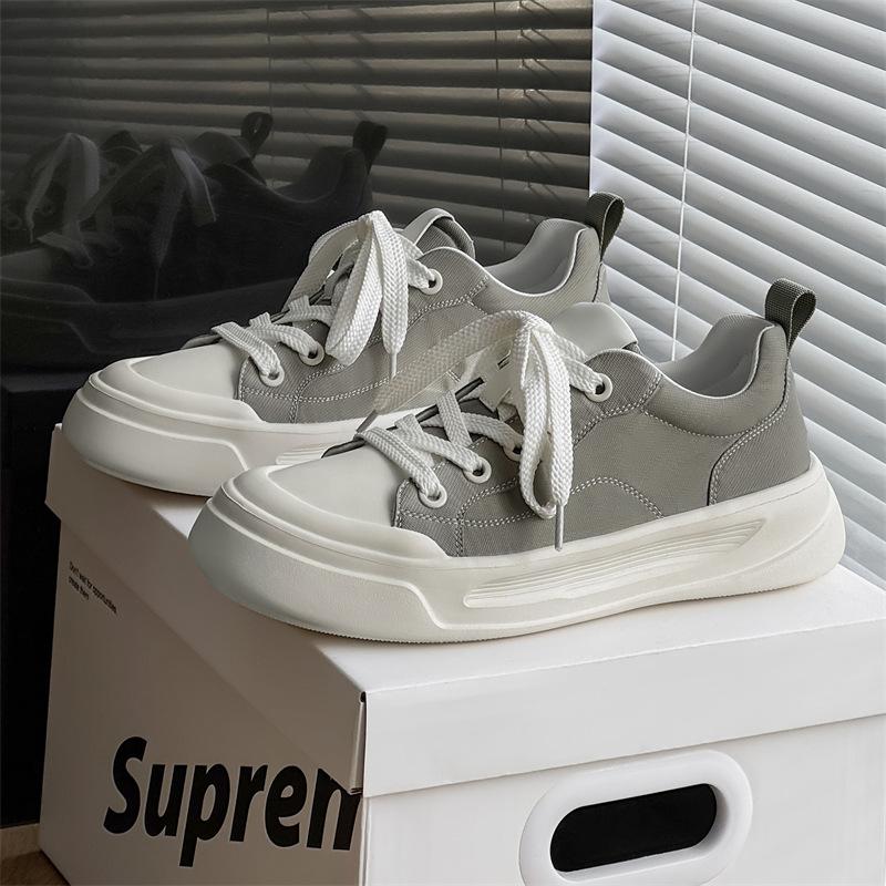 Men's Canvas Shoes 2025 Summer New Versatile Original Niche White Shoes Youth Student Casual Board Shoes
