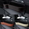 Storage Rack Car Storage Organizer PU Leather Car Cup Holder Car Seat Gap Storage Box  Universal